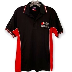 Bahrain Grand Prix Colorblock Polo Racing Shirt Authentic made in U.A.E., Small 